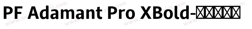 PF Adamant Pro XBold字体转换
